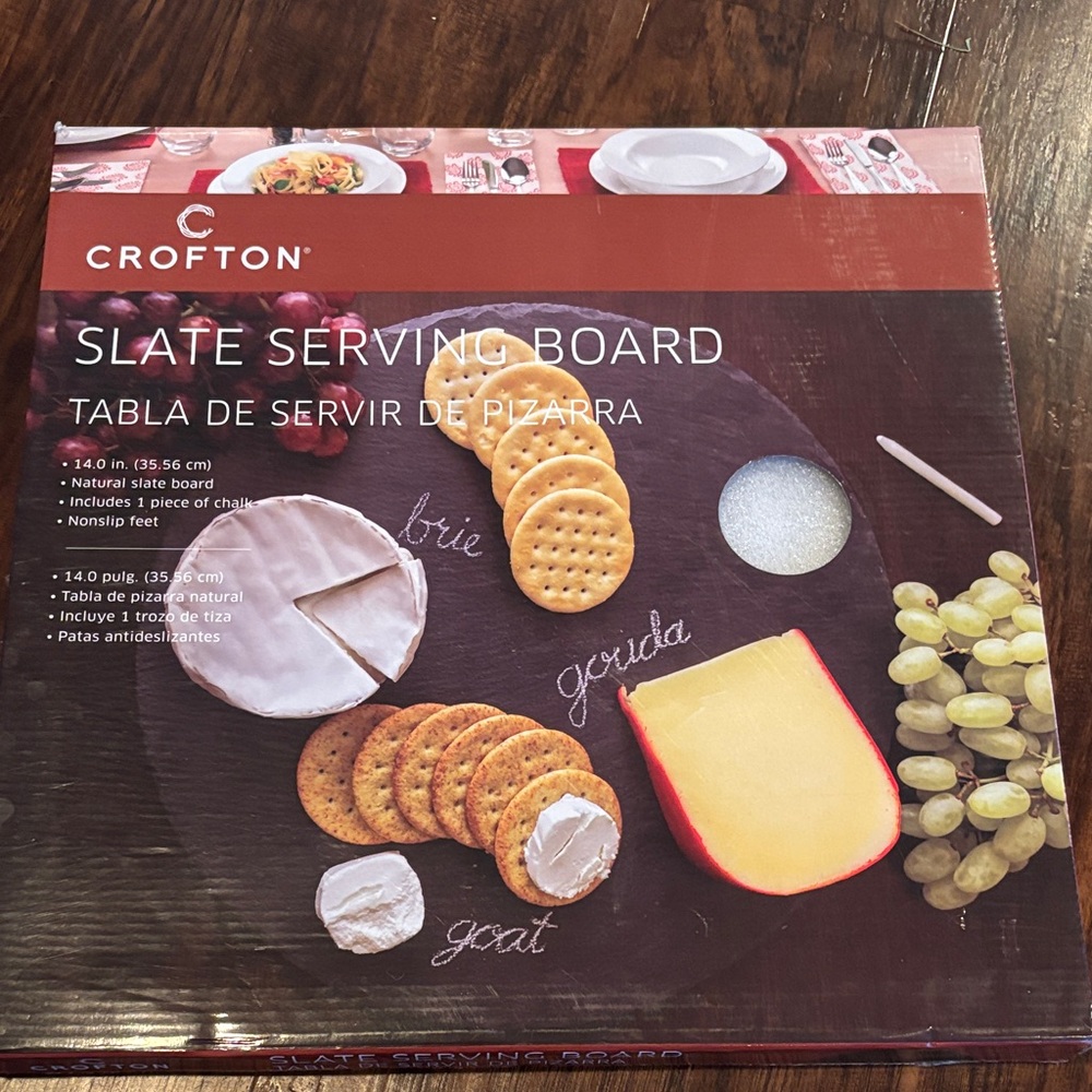 Croton 14” Slate Cheese Serving Board